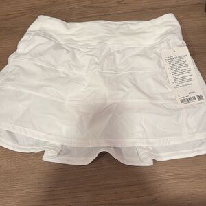 lululemon white tennis skirt
